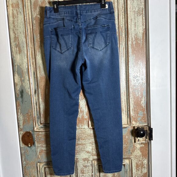 Seven7 Womens Size 12 Medium Wash High Waist Stretch Booty Shaper Jeans - Picture 3 of 9